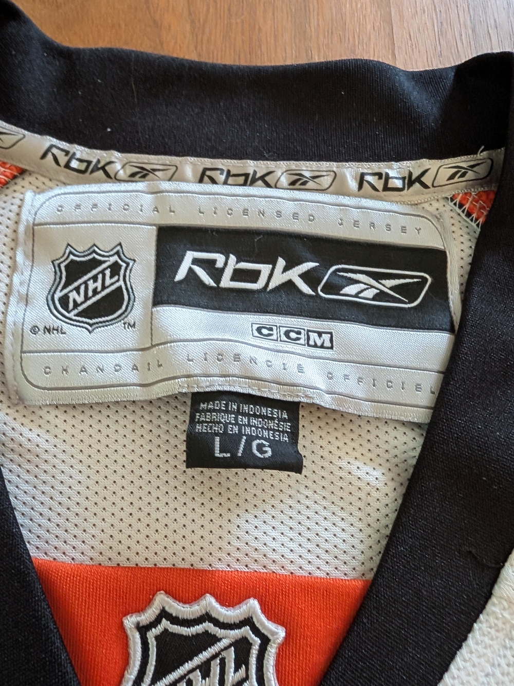 Reebok (RBK) Kids' NHL Red and White Jersey Jacket
